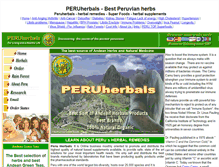 Tablet Screenshot of peruconnections.peruherbals.com